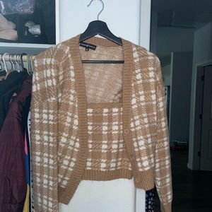 AlmostFamous Top And Cardigan